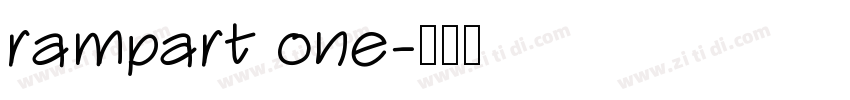 rampart one字体转换